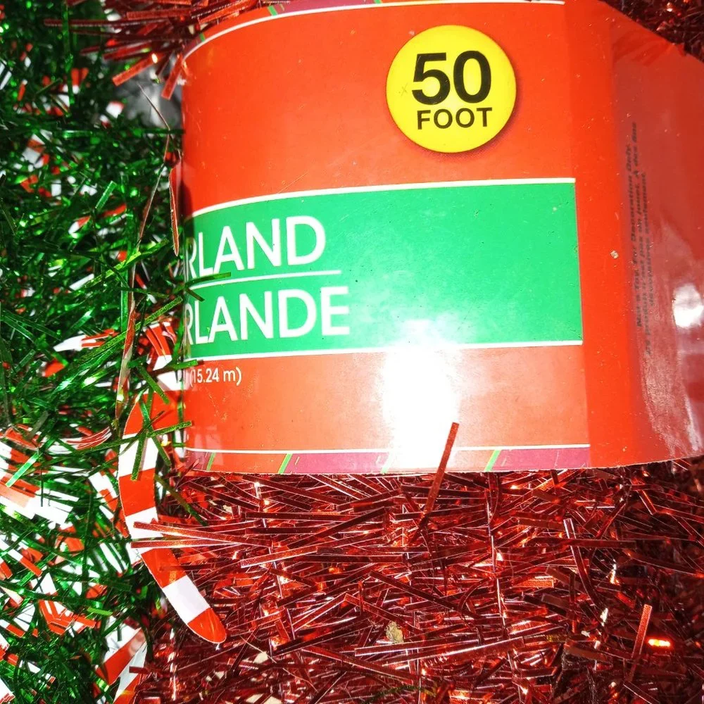 CHRISTMAS GARLAND NEW 2 TYPES 3 ITEMS 109 FEET TOTAL
